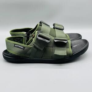 Astral Sandals Mens 13 Green PFD Water Adjustable Straps Mesh Outdoor Hiking